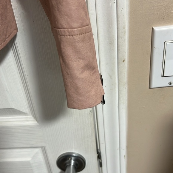 Zara Basic Faux Leather Biker Jacket (S) - Picture 3 of 8